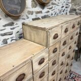 Magnificent wooden workshop cabinet.