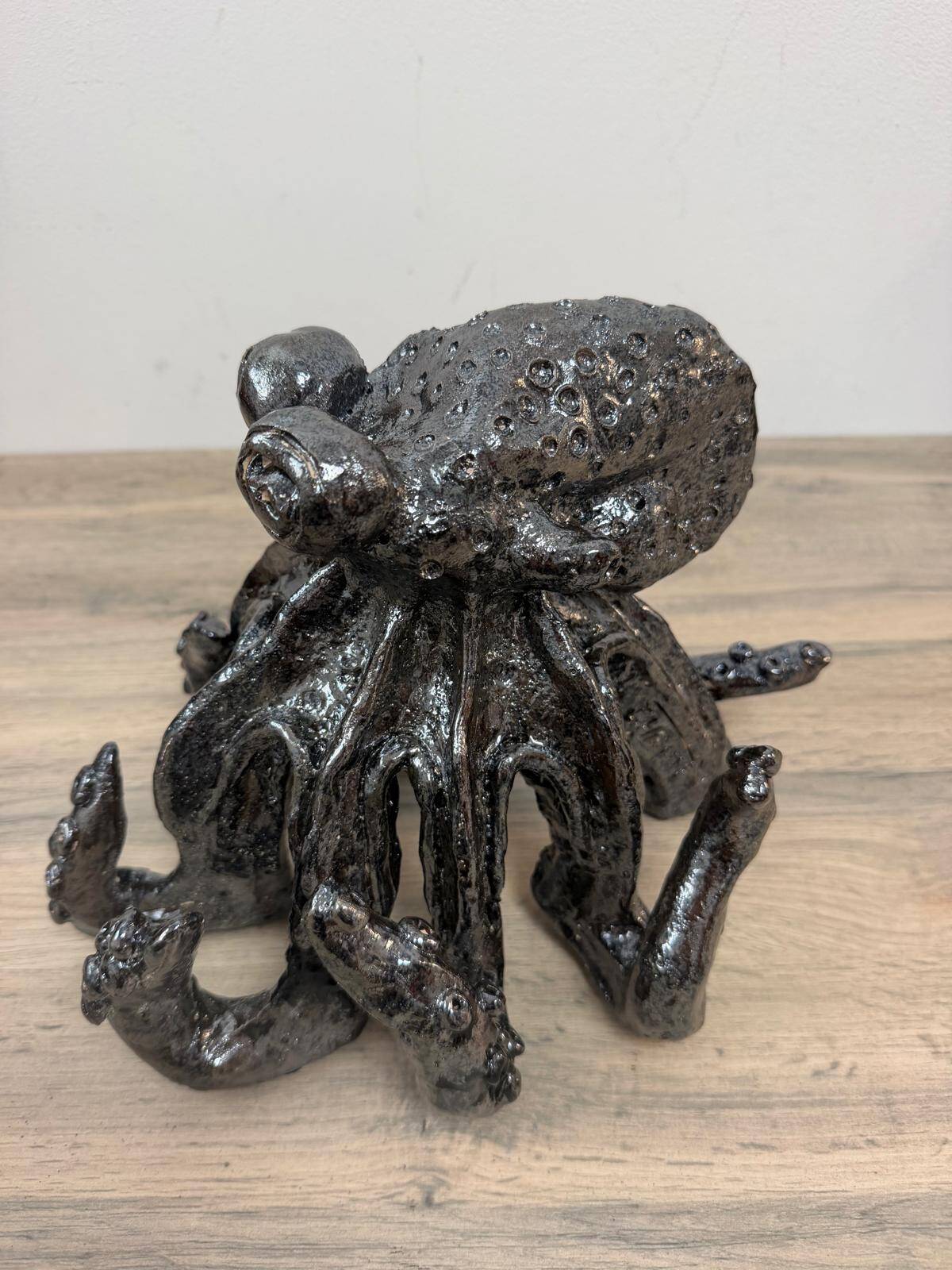 Octopus "Léonie" in glazed terracotta