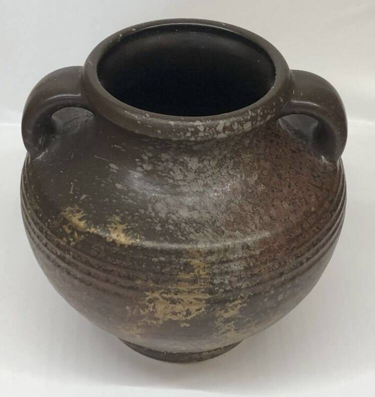 West Germany golden brown vase