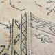6x10 Large Cream & Black Oriental Vintage Rug, 192x307Cm