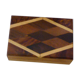Nice vintage marquetry wooden box, geometry effect