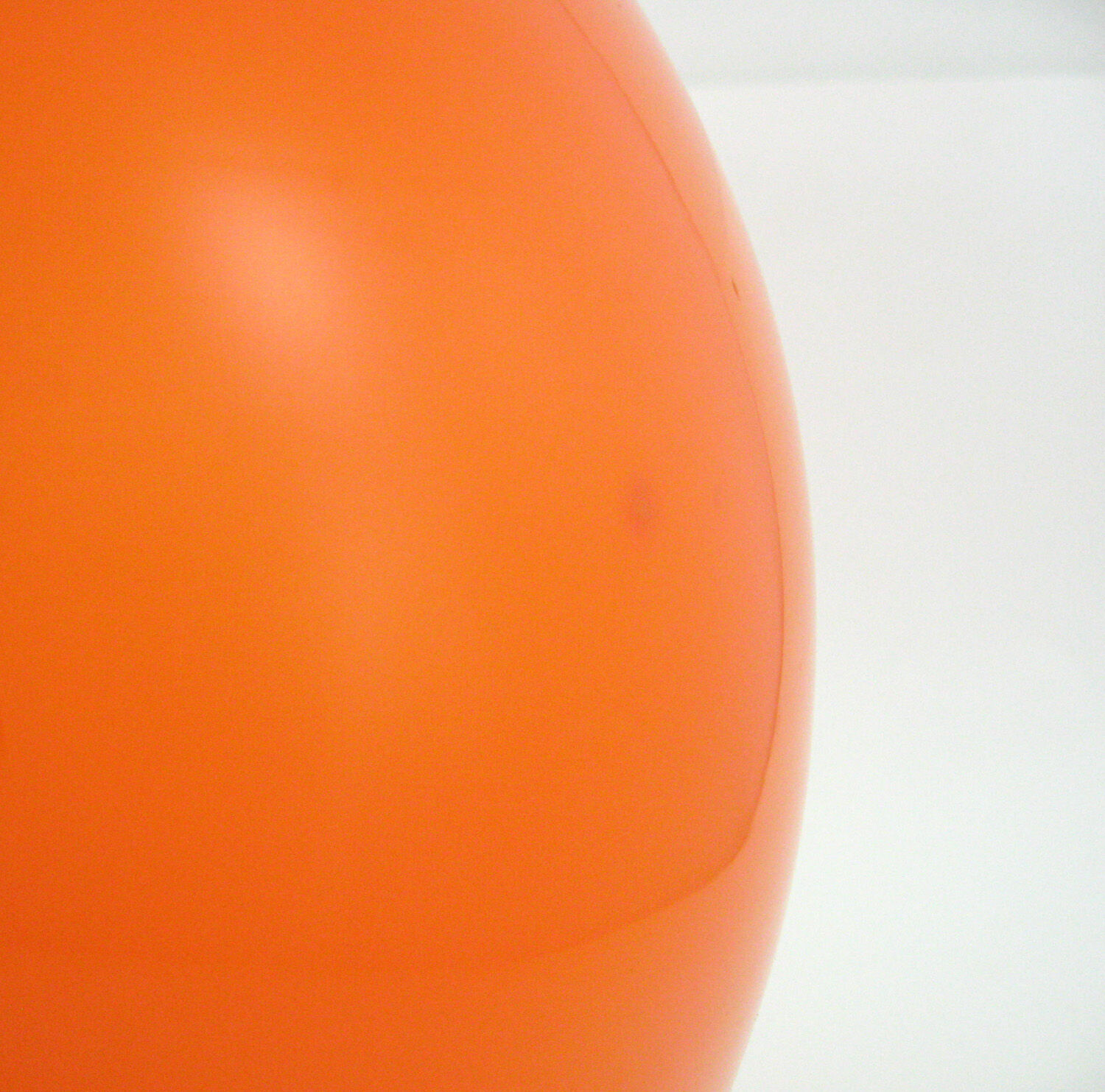 Orange opalin glass globe suspension - vintage 70s