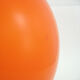 Orange opalin glass globe suspension - vintage 70s