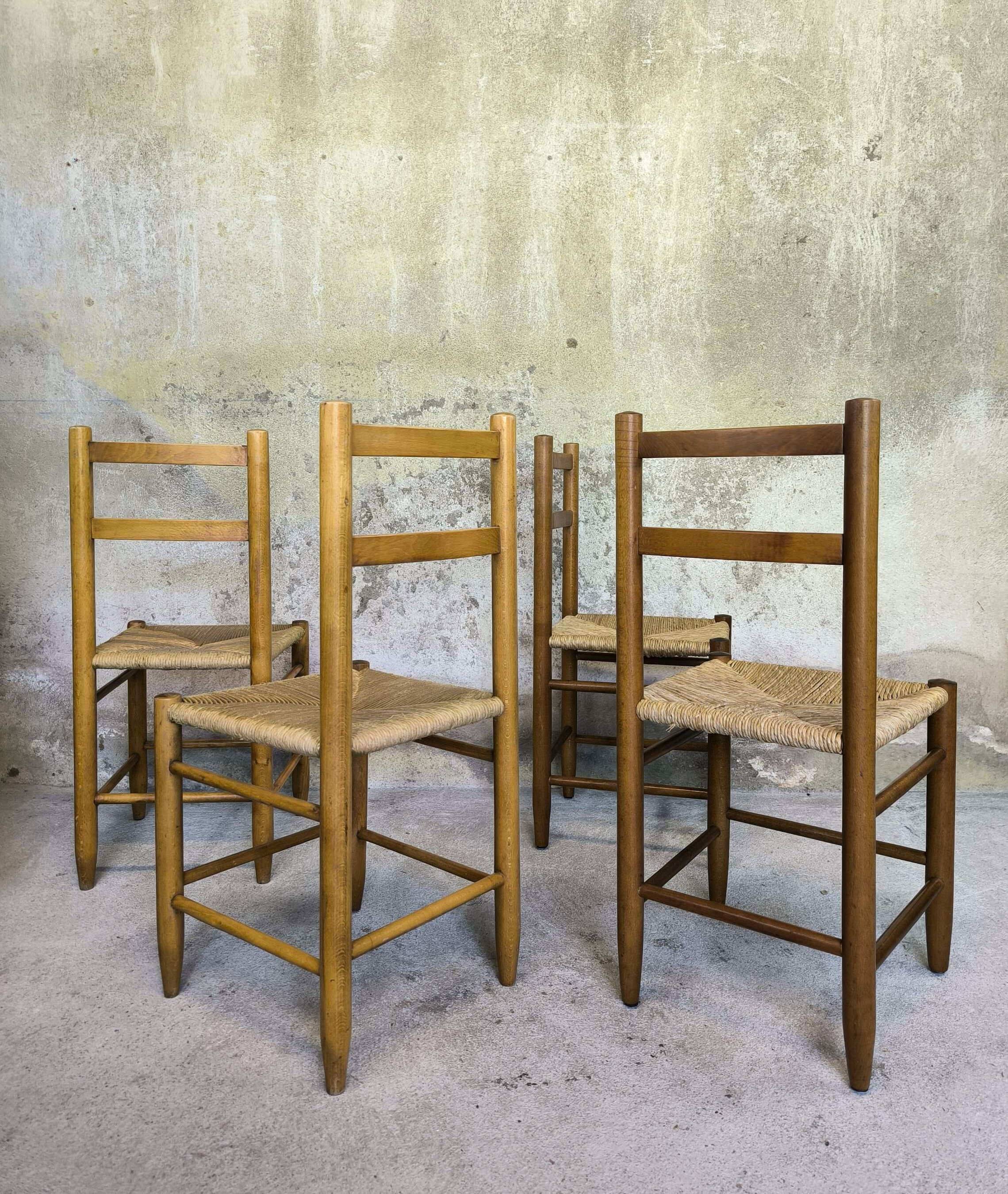 Set of four vintage chairs
