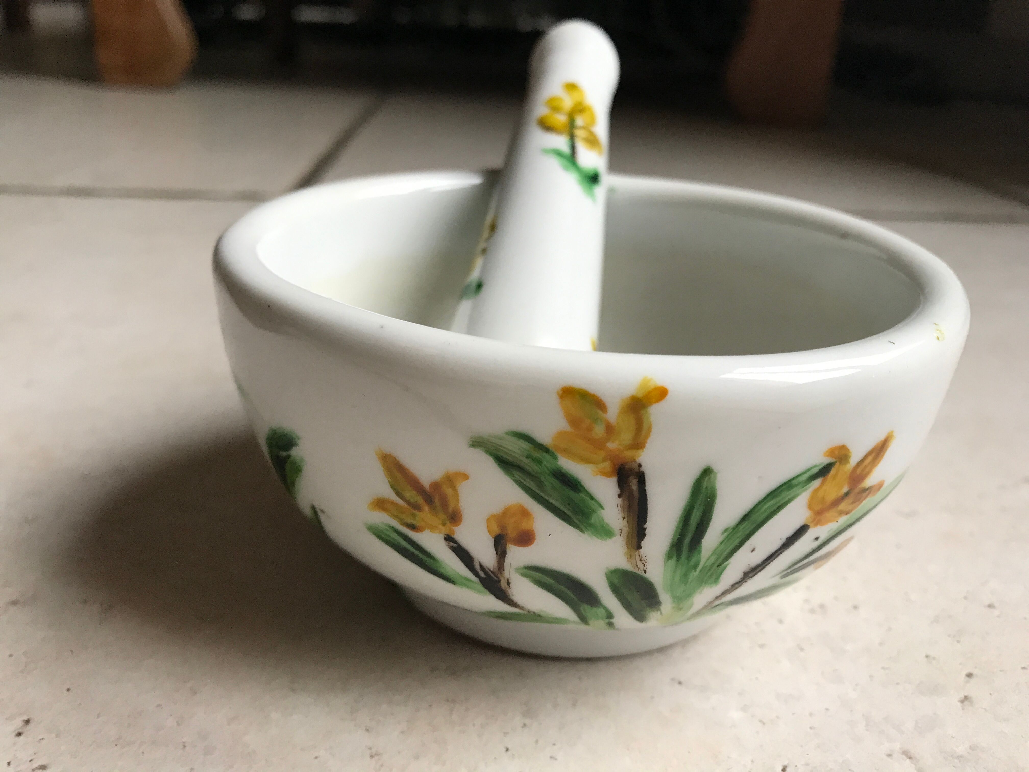 Ensemble mortier et pilon