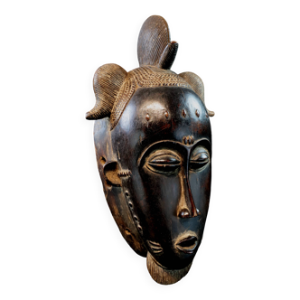 African Art Africa Tribal - Baoulé Baule Akan Mask - Ivory Coast - 32 cm