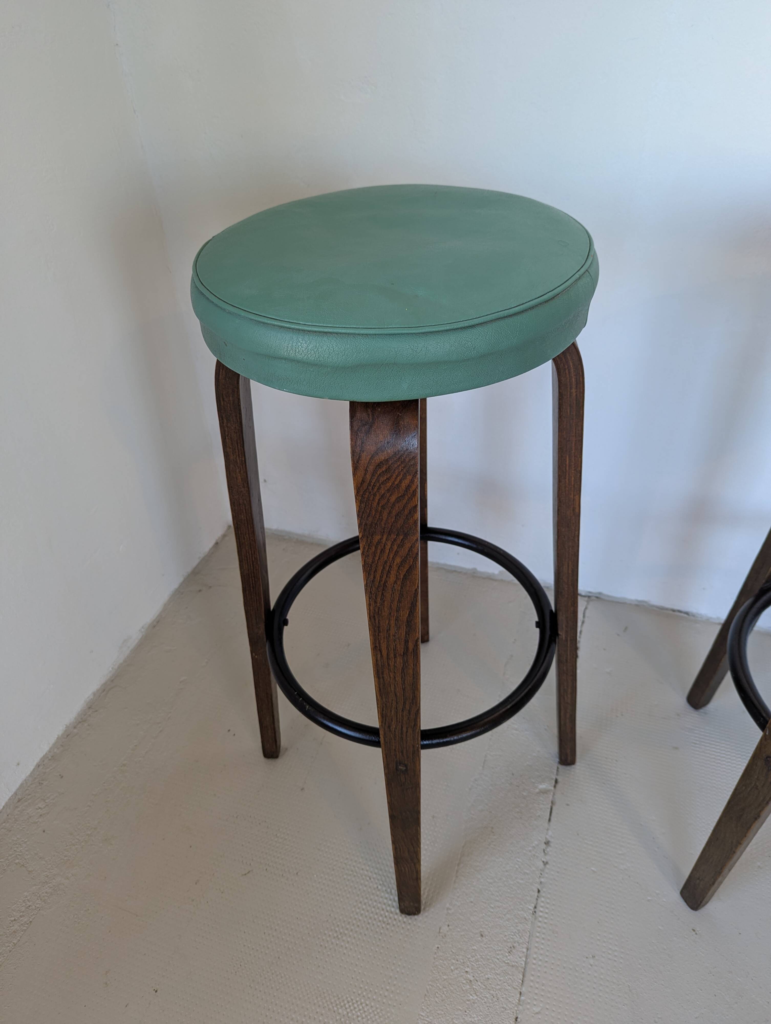 Pair of bar stools, 1950s