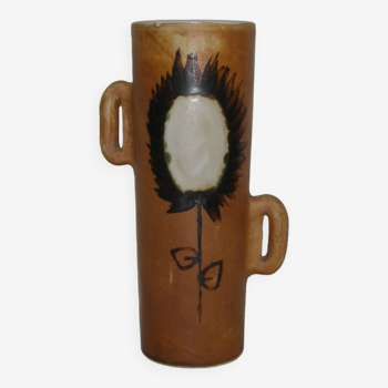 vase en grès - poterie de la colombe des années 60