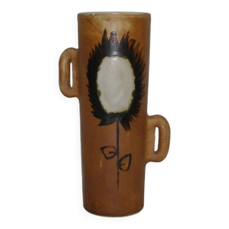vase en grès - poterie de la colombe des années 60