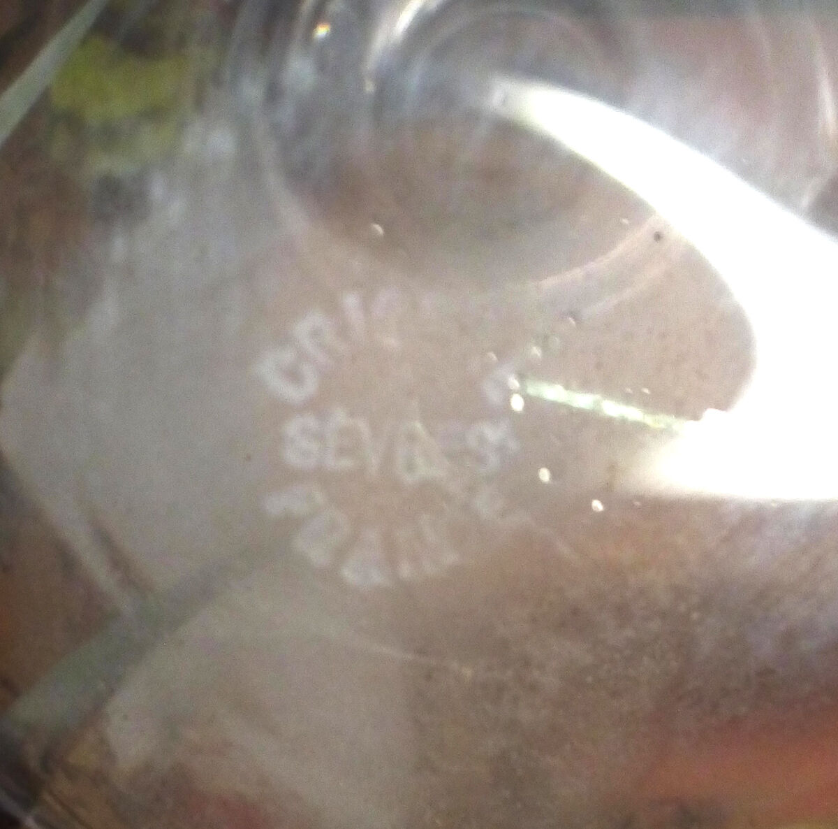 Sevres crystal whiskey decanter