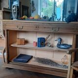 Oak shelving unit