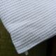Old towel in white bee-niz cotton and red embroidery EM