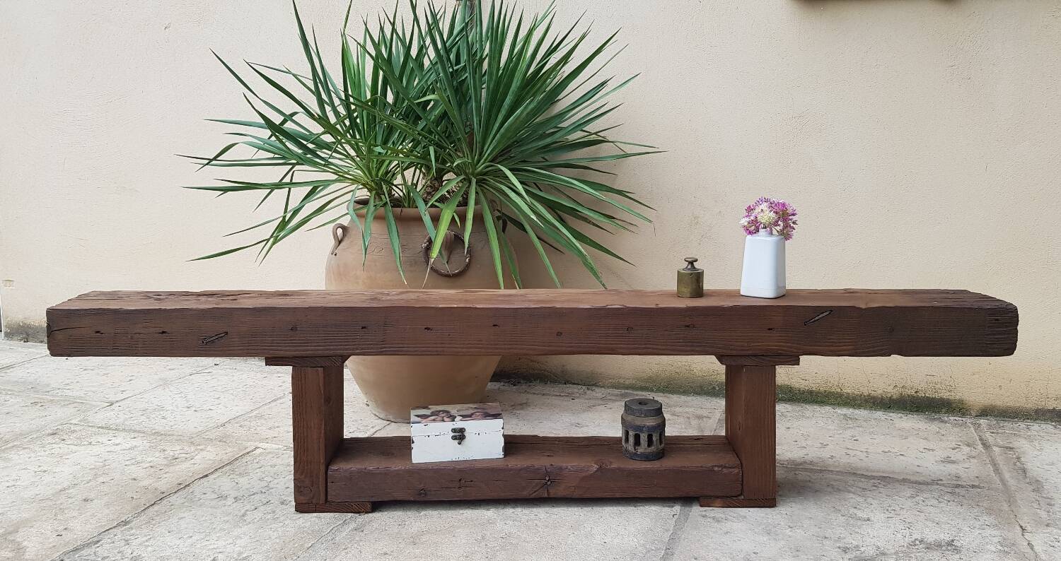 Wabi Sabi wooden console