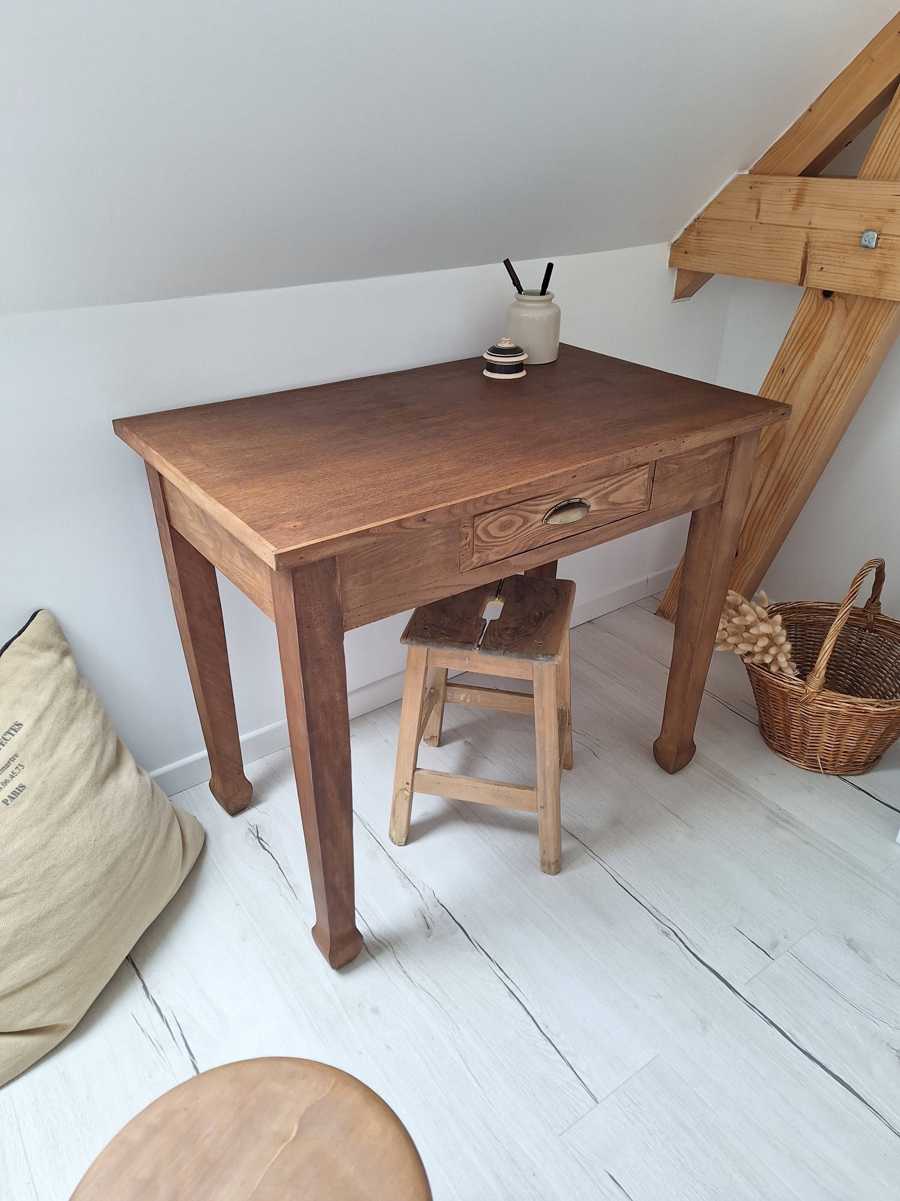 Vintage Country Farmhouse Desk / Console / Side Table