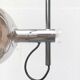 Chrome metal arc floor lamp Space Age mid-century by Cosack, 1960s