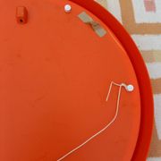 Miroir vintage 1970 plastique orange Salc