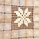 OLD TABLECLOTH WITH HAND EMBROIDERY--DAY SCALE WORKS IN V