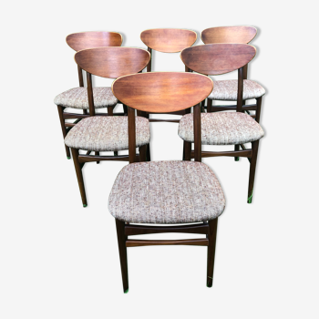 Scandinavian chairs vintage teak 60s