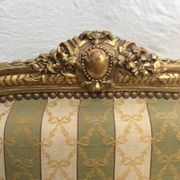 Queen's chair in gilded wood Louis XVI style