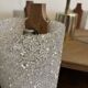 Vintage Scandinavian chandelier 6 lights – Wood and frosted Perspex – 1960s/70s