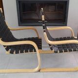 Alvar Aalto leather armchair 406 edition Artek