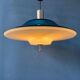 Suspension Space Age UFO blue flying saucer
