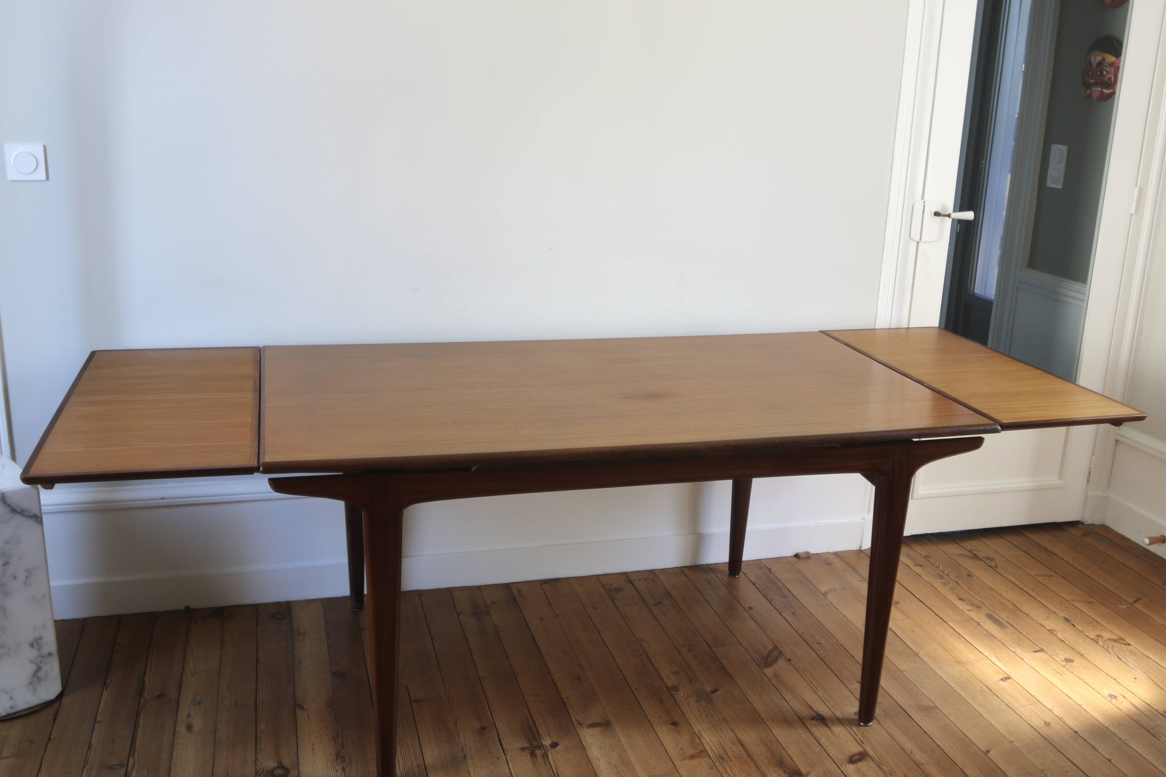 Vintage Scandinavian teak dining table, 1960s