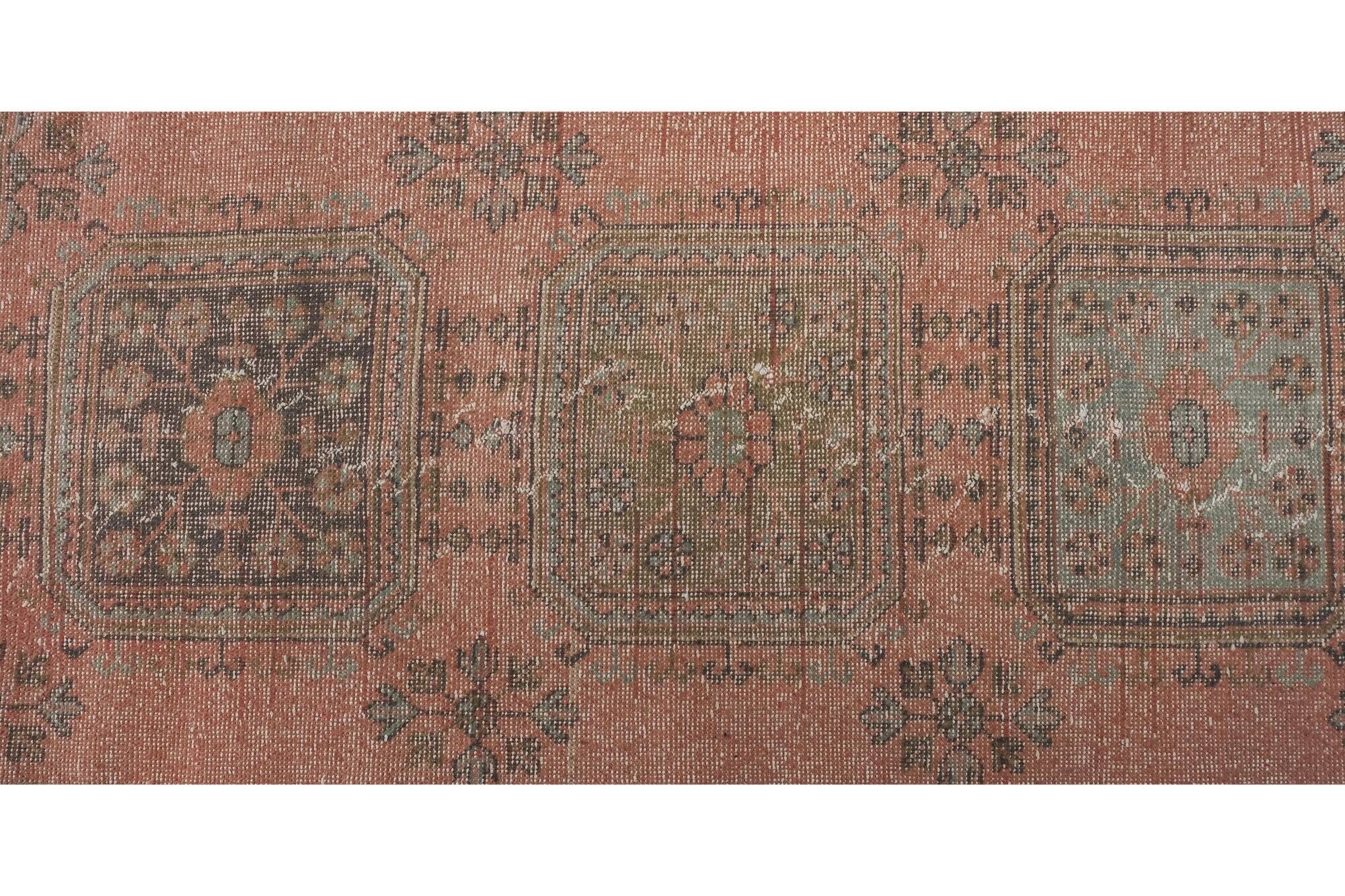 Vintage Turkish hallway rug 85x683 cm