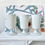 3 Limoges porcelain Mazagran cups