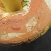 Small lamp base or candle holder in glazed earthenware, Bernard CLUNY pottery