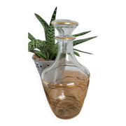 Small glass bottle with gold edges