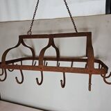 pig holder, wrought iron hook support
