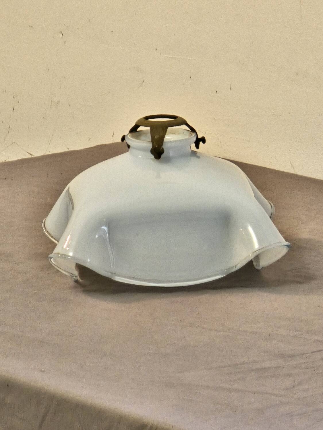 Blue opaline pendant light