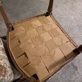 Pair of antique carved wooden armchairs