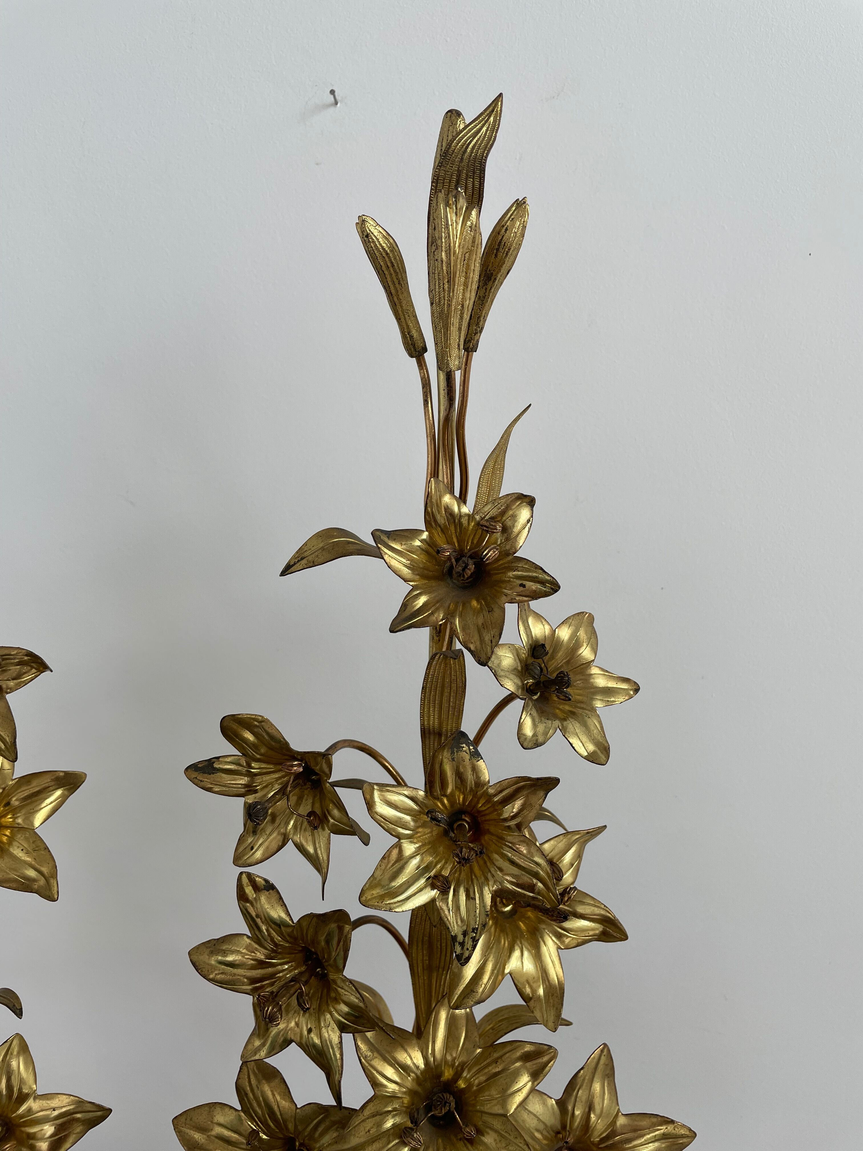 Decorative elements - brass and bronze with décor - fleurs-de-lys - France