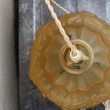 Art deco flower hanging lamp