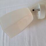 Art Deco wall lamp in porcelain and opaline