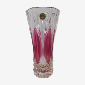 Vase cristal d'Arques modèle Châtelet rosé