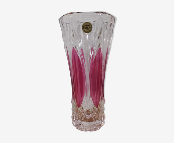 Vase cristal d'Arques modèle Châtelet rosé