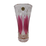 Arques crystal vase model Châtelet rosé