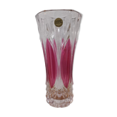 Arques crystal vase model Châtelet rosé