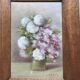 Painting, bouquet of flowers, oil, signed J. Fleig, 20th century