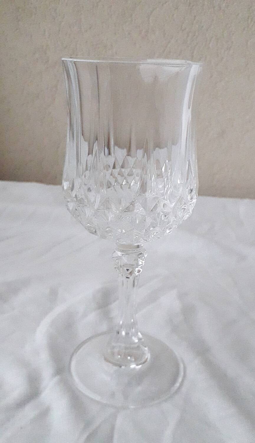 6 verres à pied cristal
