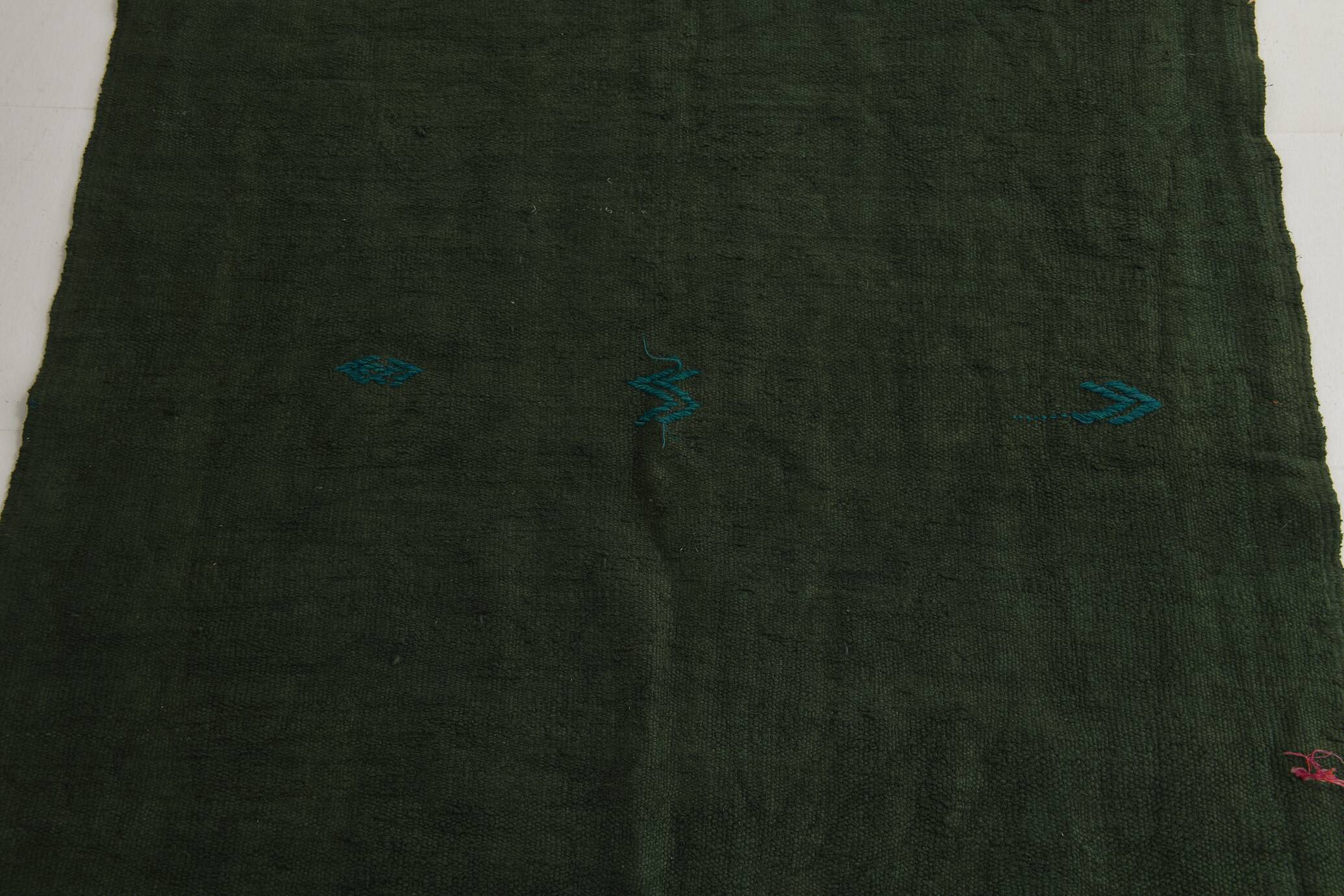 Army Green Turkish Vintage Rug, 132x199Cm