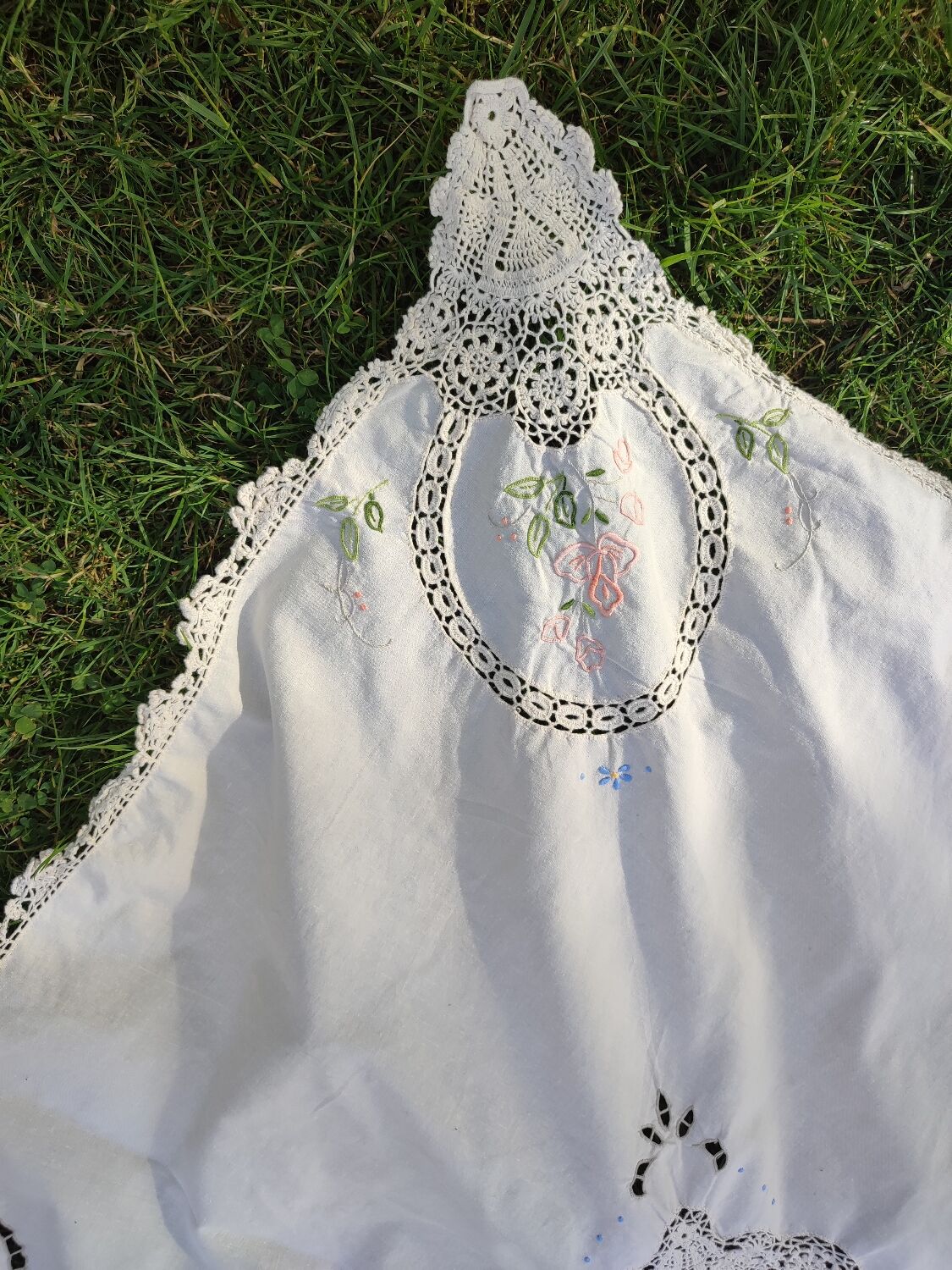 Embroidered tablecloth