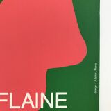 Exhibition poster made in silkscreen by Shirley Jaffe, Flaine Art Center, 1981