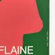 Affiche d'exposition réalisée en sérigraphie de Shirley Jaffe, centre d'art de Flaine, 1981