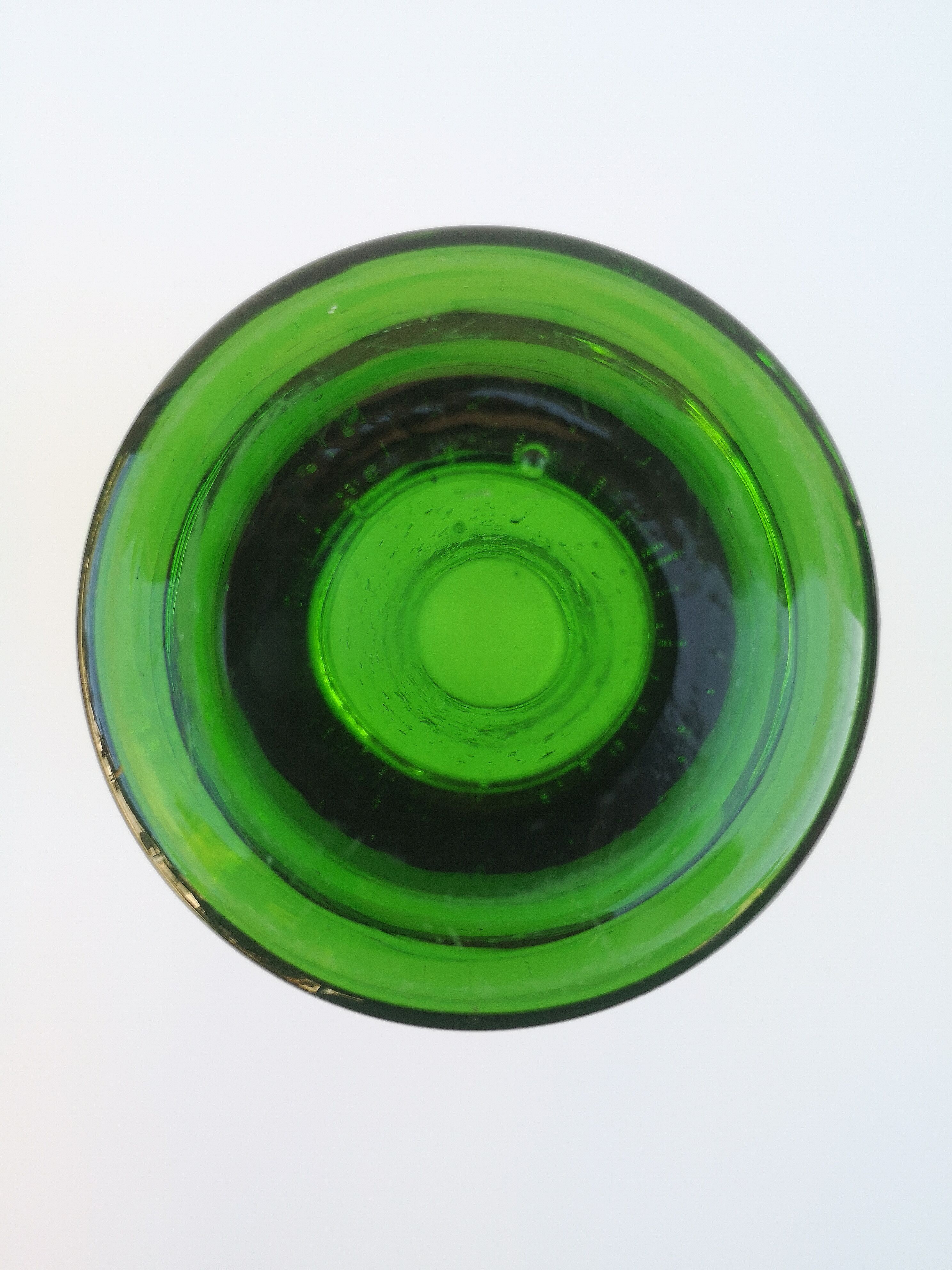 Vintage bubble glass vase