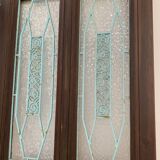 Porte d'entrée de style Art Déco en bois massif XX siècle