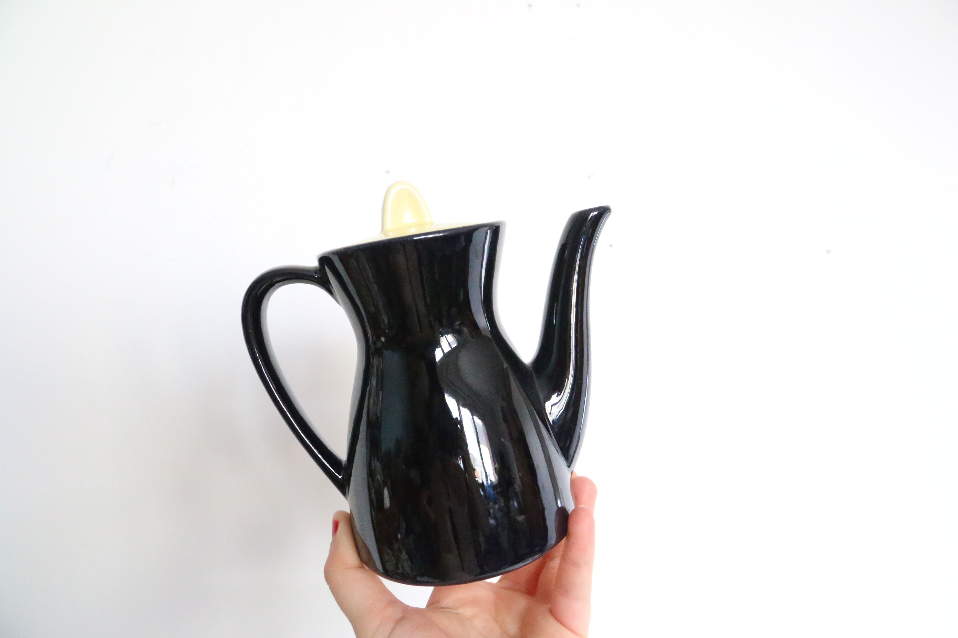 Waku coffee maker, milk and sugar pot, heat-resistant, German ceramics, Vintage